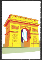 Paris, Arch Triomphe Drawing. Writing On Back. - Arc De Triomphe