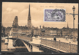 Rouen, Pont Boleldien, Stamp On Front, Cancel. - Rouen