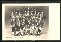 AK Schäfflertanz München 1949, Reifschwung-Gruppe  - Dance