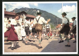 AK Bayerischer Volkstanz Schuhplattler  - Danse