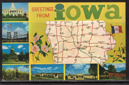 Map, United States, Iowa, New - Maps