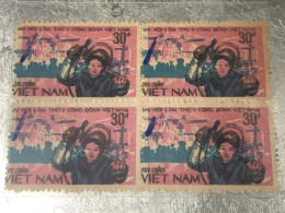 VIET NAM Stamps PRINT ERROR Block 4-1983-(30d-no430 Tem In Lõi- IN Let Mau-)4-STAMPS-vyre Rare - Viêt-Nam
