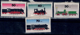 GERMANY 1975 BERLIN TRAINS MI No 488-91 MNH VF!! - Neufs