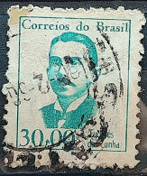 Brazil Regular Stamp RHM 520 Famous Figures Euclides Da Cunha Literature 1966 Circulated 6 - Gebraucht