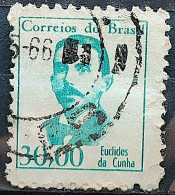 Brazil Regular Stamp RHM 520 Famous Figures Euclides Da Cunha Literature 1966 Circulated 3 - Gebraucht