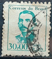 Brazil Regular Stamp RHM 520 Famous Figures Euclides Da Cunha Literature 1966 Circulated 2 - Gebruikt