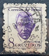 Brazil Regular Stamp RHM 519 Famous Figures Severino Neiva 1963 Circulated 4 - Gebraucht