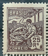 Brazil Regular Stamp RHM 191 Grandmother Industry 25 Reis Filigree D 1921 - Unused Stamps