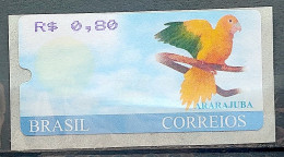 SE 24 Automato Label Ararajuba 2001 Stamp - Automatenmarken (Frama)