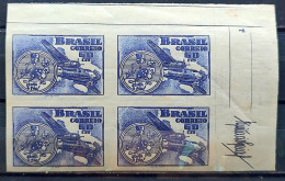 C 246 Brazil Stamp Brazilian Air Force In Italy Military Aircraft Senta A Pua 1949 Block Of 4 - Unused Stamps