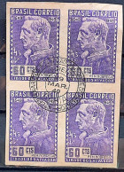 C 245 Brazil Stamp 4 Centenary Salvador Bahia Priest Manoel Da Nobrega Religion 1949 Block Of 4 CPD BA 1 - Neufs