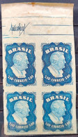 A 73 Brazil Stamp President Roosevelt United States 1949 Block Of 4 3 - Unused Stamps