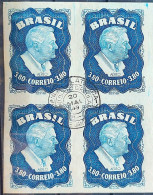 A 73 Brazil Stamp President Roosevelt United States 1949 Block Of 4 CPD RJ - Ungebraucht