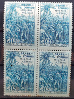 A 72 Brazil Stamp 4 Centenary Salvador General Government Indian 1949 Block Of 4 - Neufs