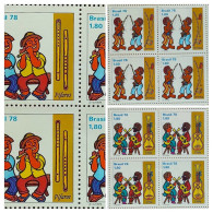 C 1046 Brazil Stamp Musical Instruments Viola Berimbau Flute Musica 1978 Block Of 4 Serie Completa - Neufs