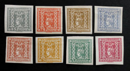 Austria #P48-P55 Newspaper MH-OG 1921-22 Complete Set Of 8 - Sammlungen