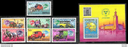 628  Cars - Voitures - Mongolie 761-67 + BF - MNH - 2,25 (15) - Voitures