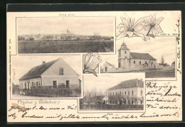 AK Mikulovic, Kostel Sv. Vaclava, Skola, Panorama  - Tchéquie