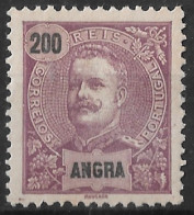 Angra – 1897 King Carlos 200 Réis Mint Stamp - Angra