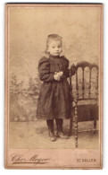 Fotografie Chr. Meyer, St. Gallen, Linsenbühl-Str. 84, Kleines Mädchen Im Hübschen Kleid  - Anonyme Personen