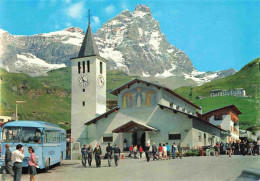 73981049 Cervinia_Aosta La Chiesa E Monte Cervino - Sonstige & Ohne Zuordnung