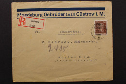 Deutsches Reich, MiNr. 396 Auf R-Brief Ab Güstrow Nach Rostock, 8.12.26 - Lettres & Documents