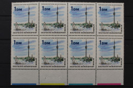 Berlin, MiNr. 264, 8er Block, Unterrand M. Farbleist, Postfrisch - Unused Stamps