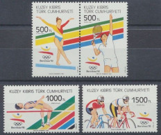 Türkisch-Zypern, MiNr. 336-339 Zd, Postfrisch - Ungebraucht