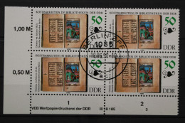 DDR, MiNr. 3342, Viererblock, Ecke Mit DV 3, EST - Autres & Non Classés