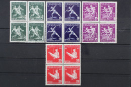 DDR, MiNr. 530-533, Viererblöcke, Postfrisch - Unused Stamps