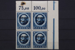 Bayern, MiNr. 131 II A, Viererblock, Ecke Re. Oben, Postfrisch - Brême