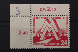 DDR, MiNr. 282, Ecke Links Oben, Postfrisch - Ungebraucht