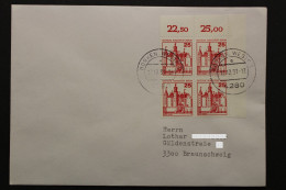 Berlin, MiNr. 587, Viererblock, Ecke Rechts Oben Auf Brief - Lettres & Documents