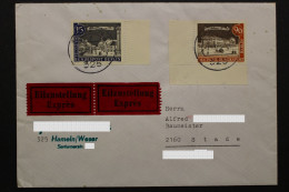 Berlin, MiNr. 228, Ecke Links Unten Und 15 Pf. Auf Eilbotenbrief - Lettres & Documents