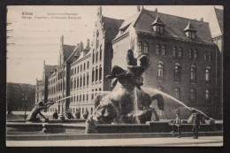 Hamburg Altona, Stuhlmann-Brunnen, Königl. Eisenbahn-Direktions-Gebäude - Autres & Non Classés