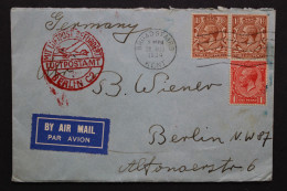 Luftpostbeleg Großbritannien Nach Berlin, 1934 - Other & Unclassified