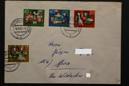 Deutschland (BRD), MiNr. 385-388 Auf Brief, 19.10.62 - Covers & Documents