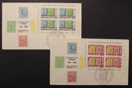 Uruguay, MiNr. Block 7 + 8, FDC - Uruguay