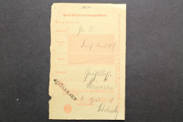 Meinersen, Posteinlieferungsschein, 1888 - Other & Unclassified