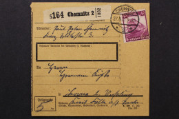 Deutsches Reich, MiNr. 583 Auf Paketkarte - Briefe U. Dokumente