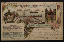 Cuxhaven, Denkmal, Alte Liebe, Schloss Ritzebüttel, Karte Mit Gedicht - Otros & Sin Clasificación