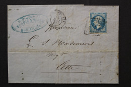Frankreich, 20 C Auf Brief, 1866 - Autres & Non Classés