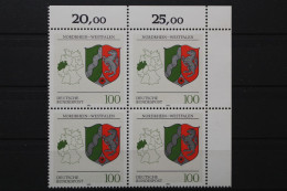 Deutschland, MiNr. 1663, 4er Block, Ecke Rechts Oben, Postfrisch - Neufs