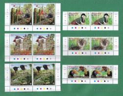 SINGAPORE 2023 - BIRD PARADISE 6v MNH ** Traffic Lights Pair Set - Parrots Kingfisher, Flamingos, Eagle, Hornbills Birds - Singapur (1959-...)