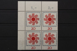 Deutschland, MiNr. 444, Viererblock, Ecke Li. Oben, Postfrisch - Unused Stamps