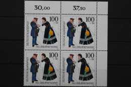 Deutschland, MiNr. 1692, 4er Block, Ecke Rechts Oben, Postfrisch - Ongebruikt