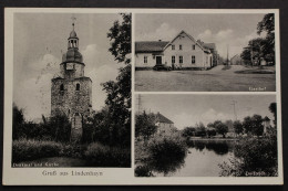 Lindenhayn, Gem. Schönwölkau, Denkmal Und Kirche, Gasthof, Dorfteich - Autres & Non Classés