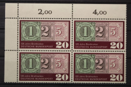 Deutschland, MiNr. 482, Viererblock, Ecke Links Oben, Postfrisch - Unused Stamps