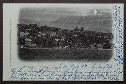 Lausanne, Ortsansicht Bei Vollmond - Autres & Non Classés