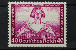Deutsches Reich, MiNr. 507 A, Postfrisch, BPP Fotobefund - Neufs